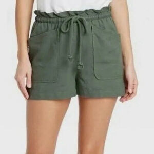 Universal Thread Linen Blend drawstring shorts-LARGE